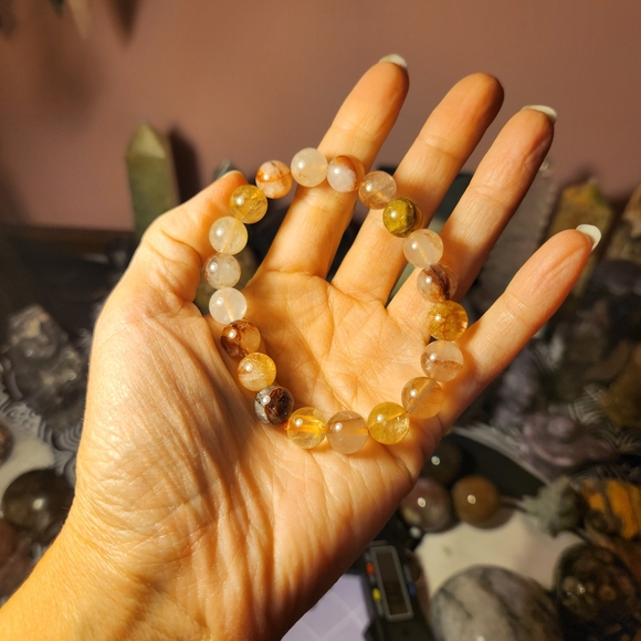 Fire quartz bracelet (10mm) - Picture 2 of 6